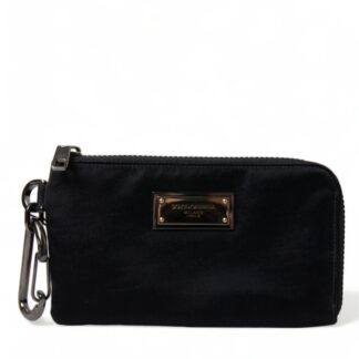 Dolce & Gabbana Chic Nylon-Leather Designer Pouch